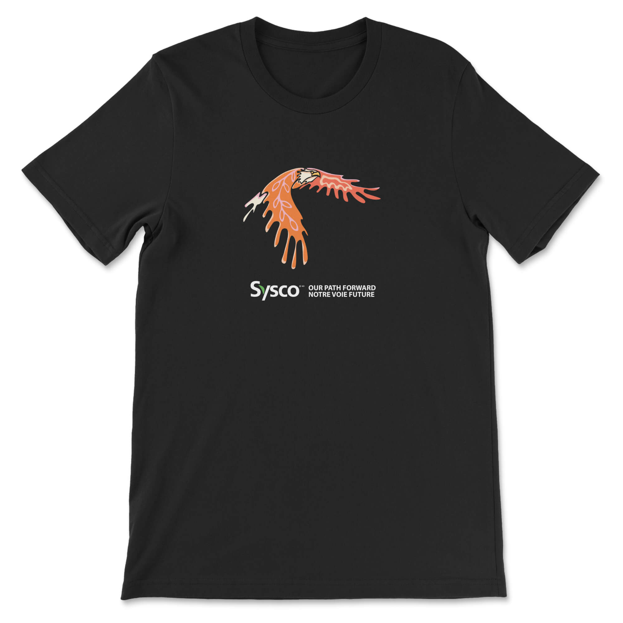 Black Sysco Migizii Tee on a white backround.