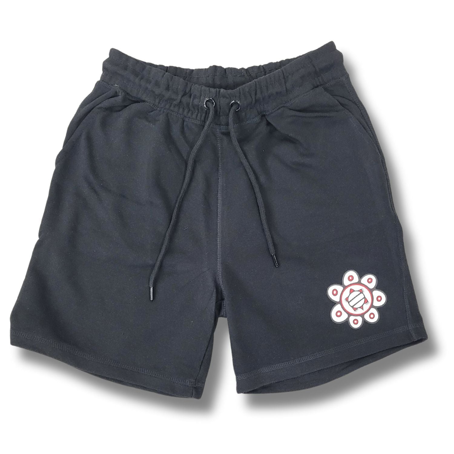 Mikanaak Floral Shorts Red Rebel Armour m Makade Black