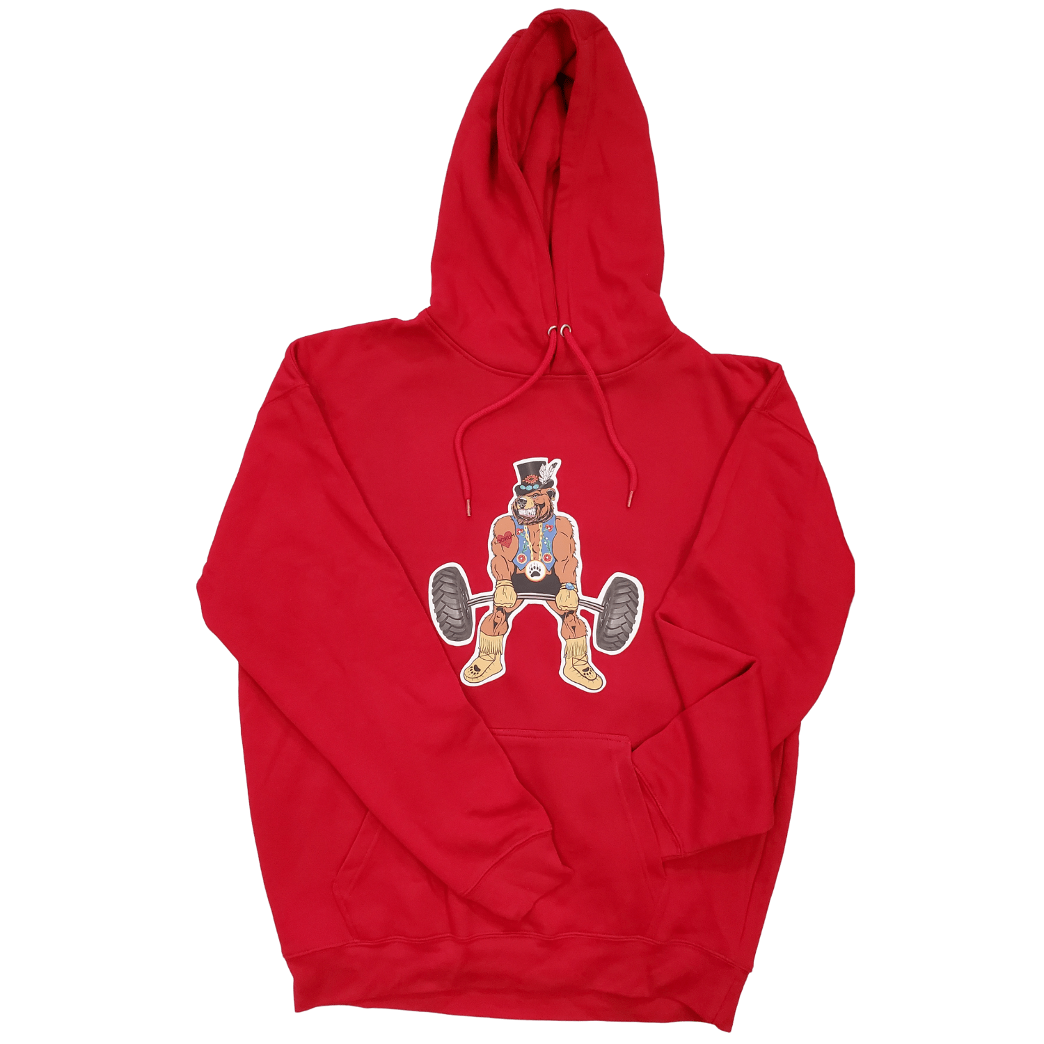 Red hot sale bear hoodie